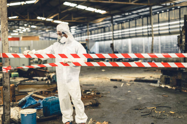 Professional Hoarding Cleanup technician working in Walnut, IL